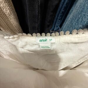 Aerie White Tiered Sundress